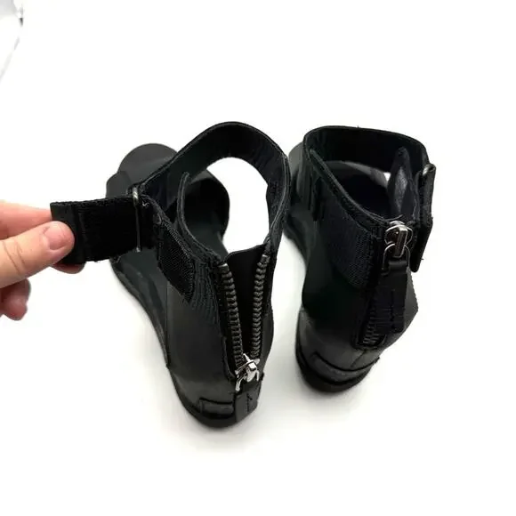 Sorel Joanie II Ankle Strap Wedge Sandal Black 8.5 - Picture 14 of 15